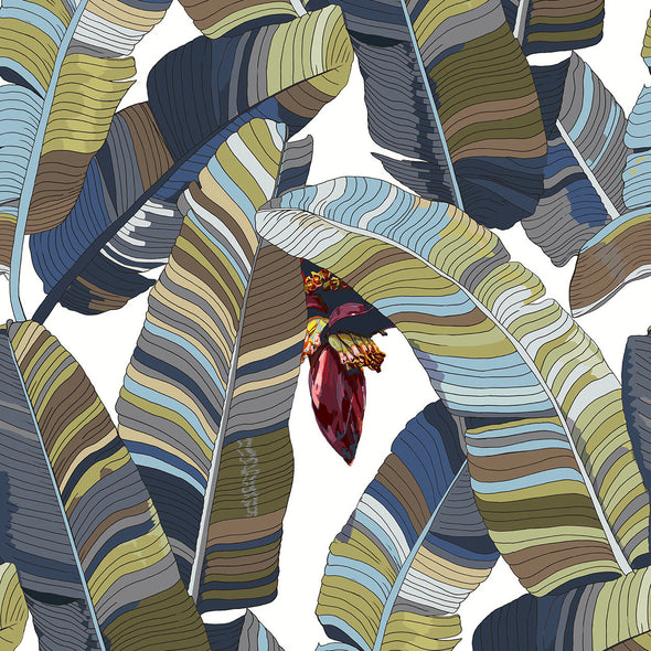 Banana Palm Dream Wallpaper Sample Swatch