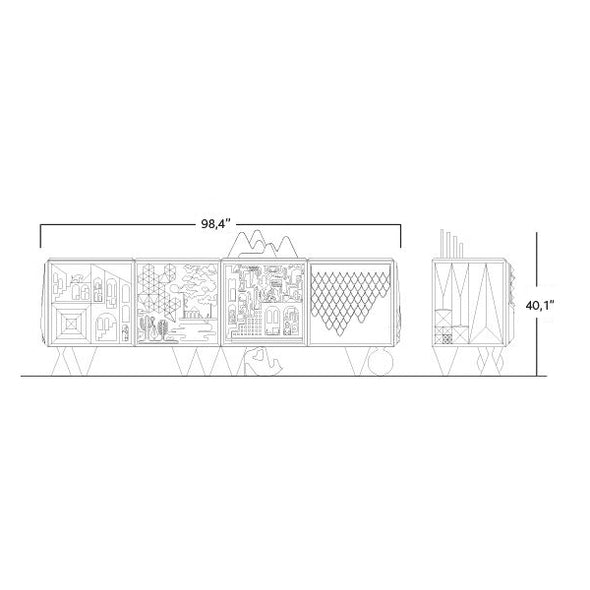 Tout Va Bien Modular Cabinet and Sideboard
