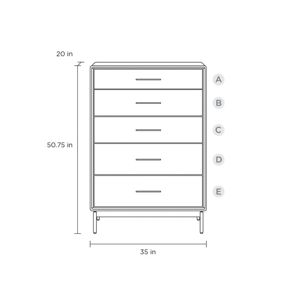 Linq 5 Drawer Dresser