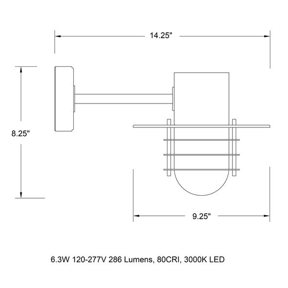 B31171 Outdoor LED Wall Sconce