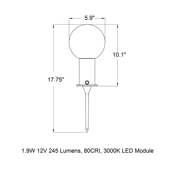 B55030 Outdoor LED Garden Lamp