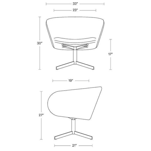 Close Encounter Swivel Lounge Chair