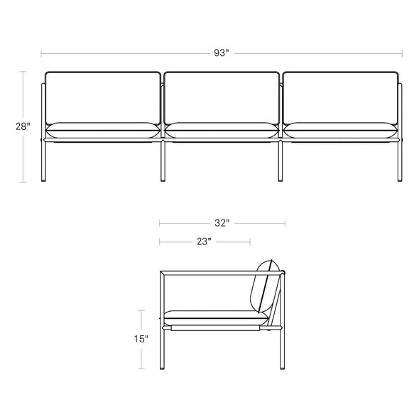 Dog Days Outdoor 3 Seater Sofa