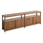 Open Plan Long and Low Bookcase with Storage