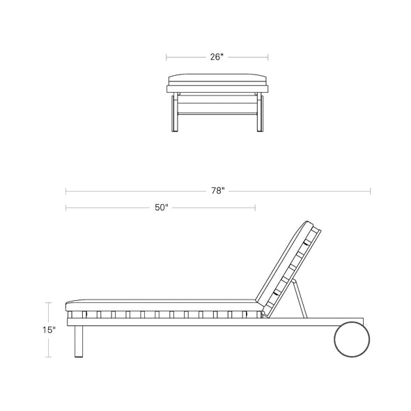 Perch Outdoor Sun Lounger