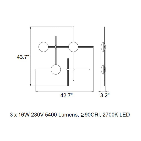 Crosshatch Linear Pendant Light