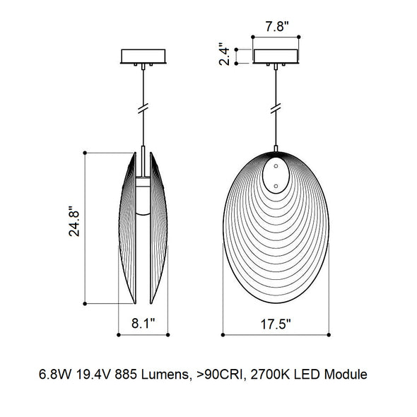 Ama LED Pendant Light