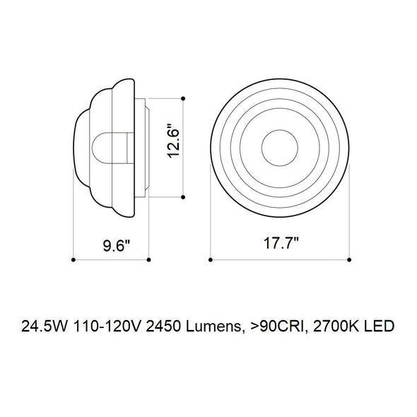 Blimp LED Wall/Ceiling Light