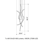 Flare 7-Light LED Chandelier