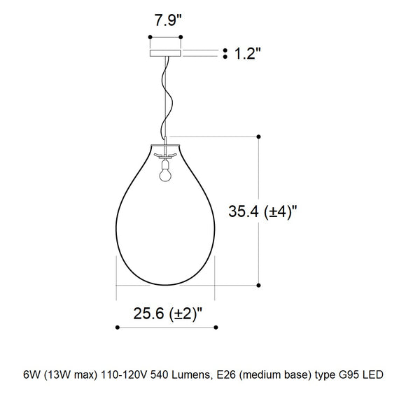 Tim LED Pendant Light