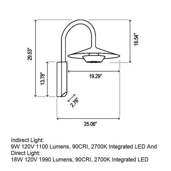 Fanalet A/02 Outdoor LED Wall Sconce