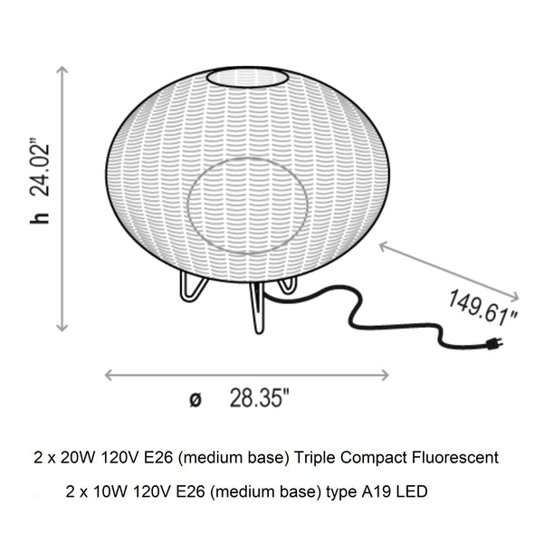 Garota P/01 Outdoor Table Lamp