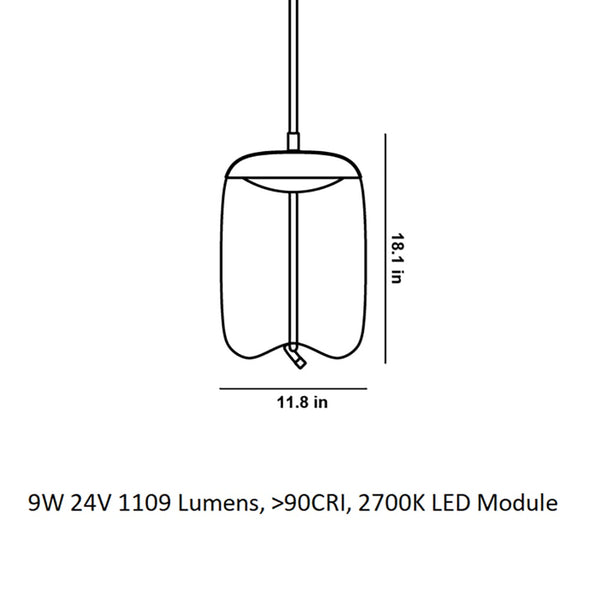 Knot Cilindro LED Pendant Light
