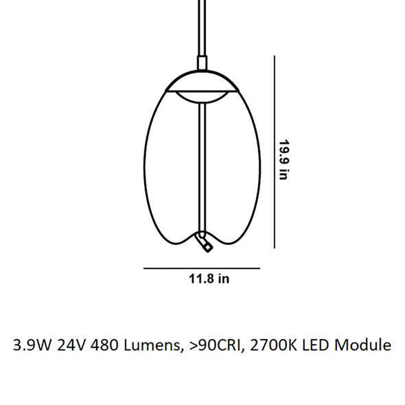 Knot Uovo LED Pendant Light