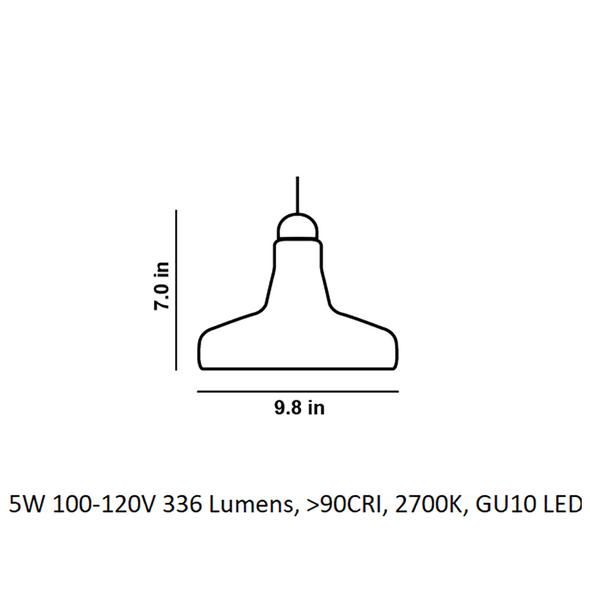 Shadows Outdoor LED Pendant Light