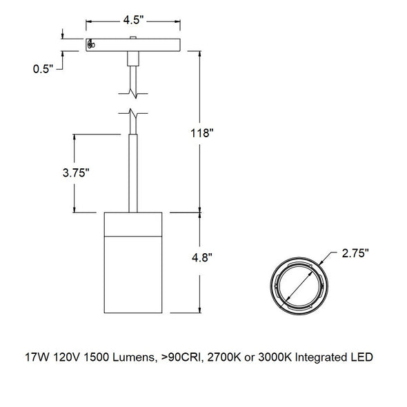 GX15 LED Pendant Light