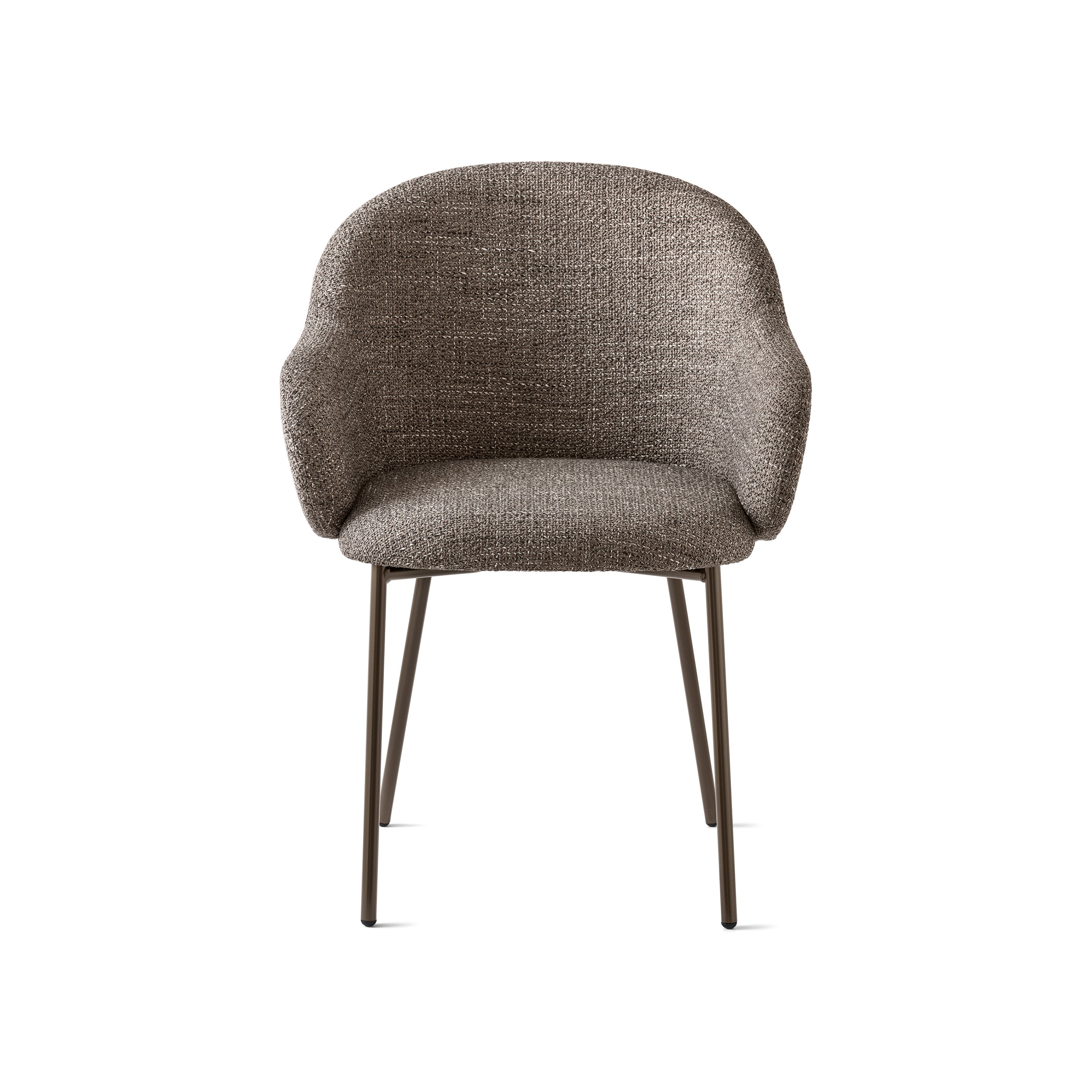 Calligaris Holly Fab Upholstered Armchair with Metal Base - 2Modern