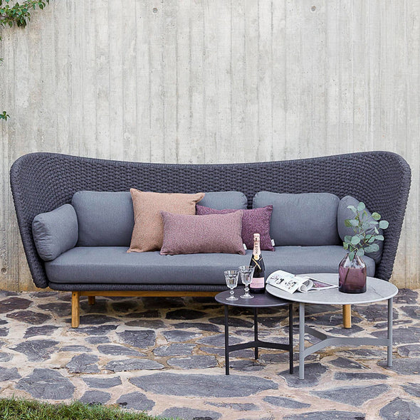 Peacock Outdoor Wing 3-Seater Sofa
