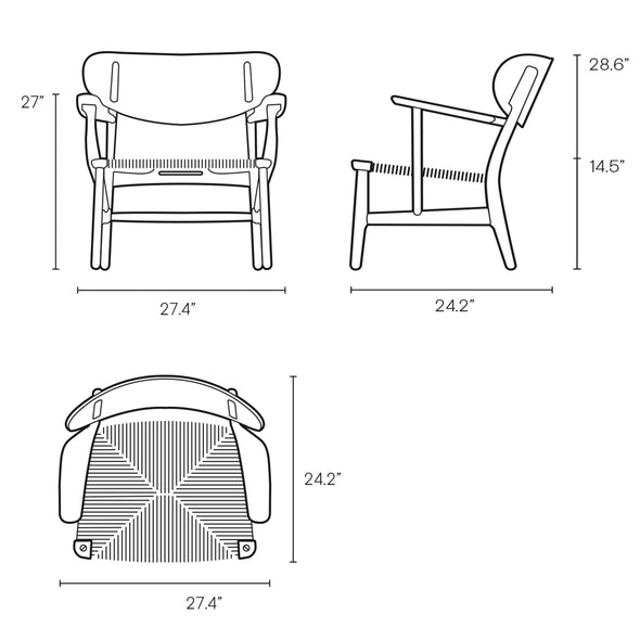 CH22 Lounge Chair