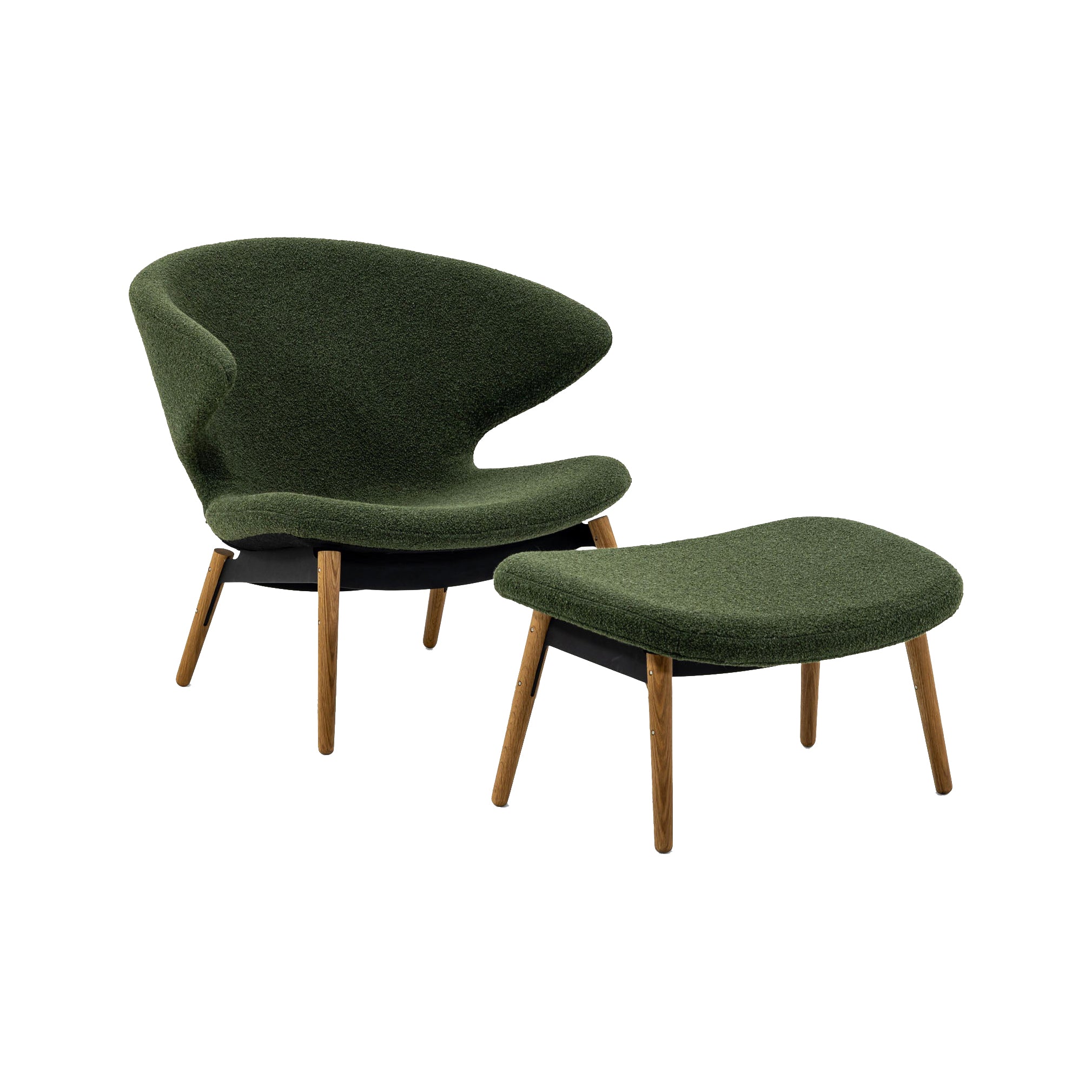 Case Furniture Ella Lounge Chair with Wood Legs 2Modern