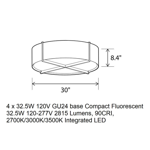 Cerno Plura 30 Flush Mount