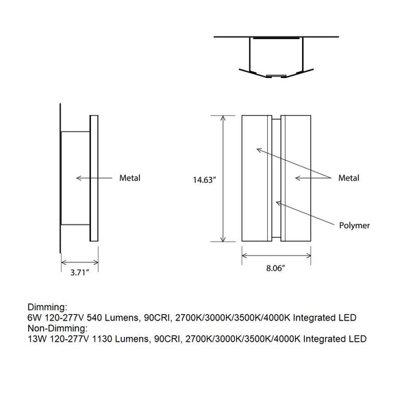 Rima Outdoor LED Wall Sconce