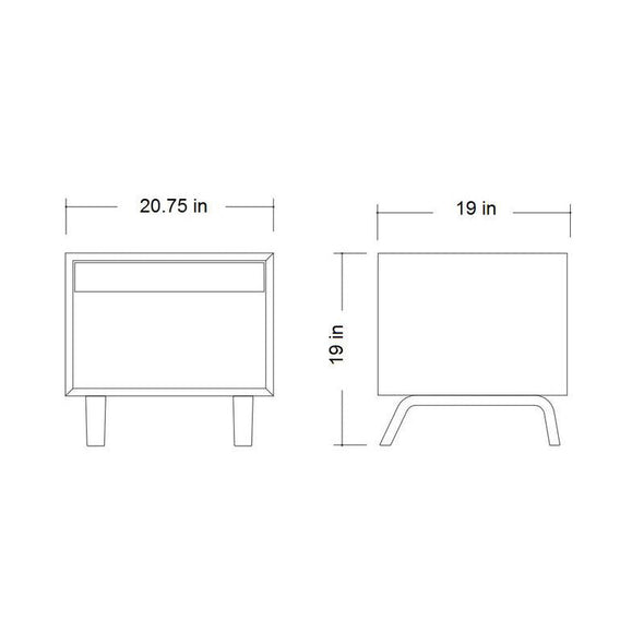 Bedside Table with Drawer