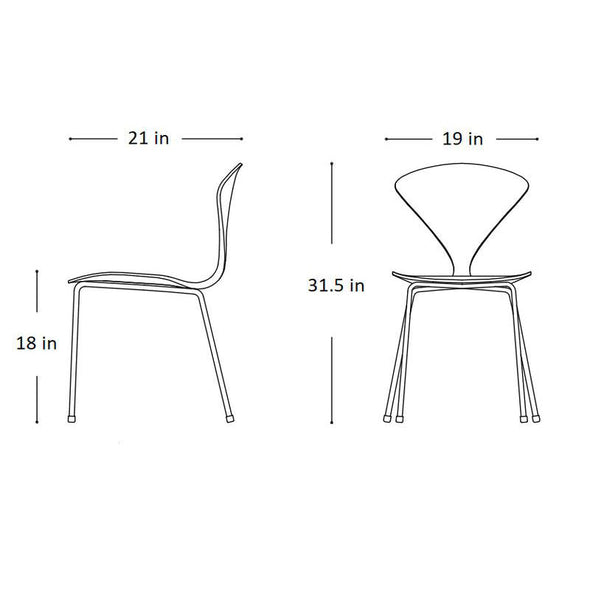 Metal Base Side Chair