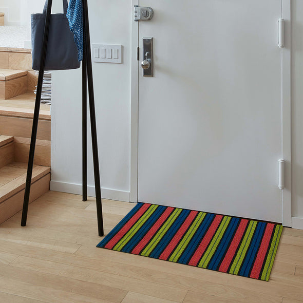 Ribbon Stripe Shag Mat