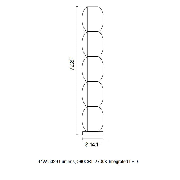 Alma Aura LED Floor Lamp