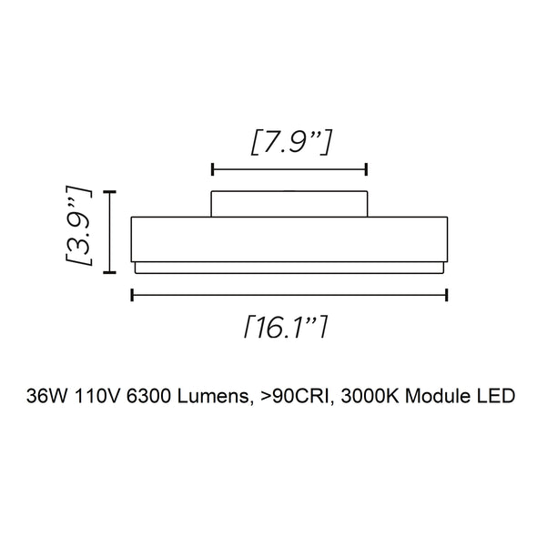 Discus Flush Mount