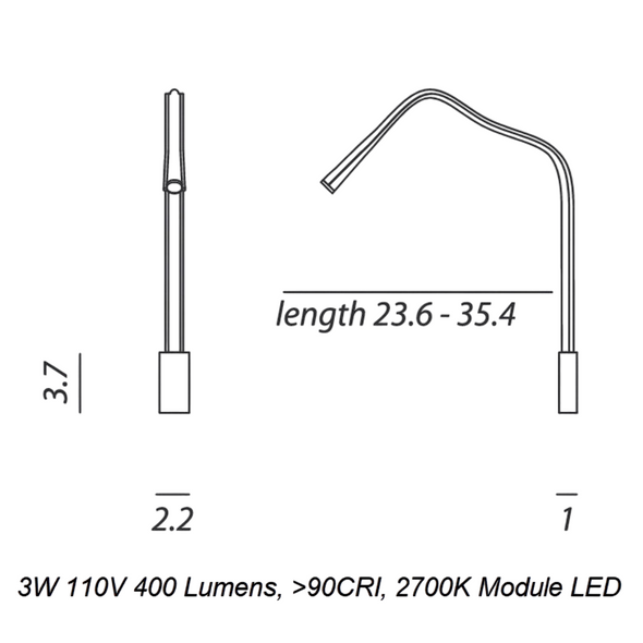 Flexiled Wall Light