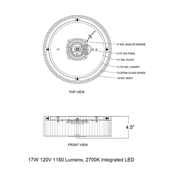 Caravel LED Flush Mount