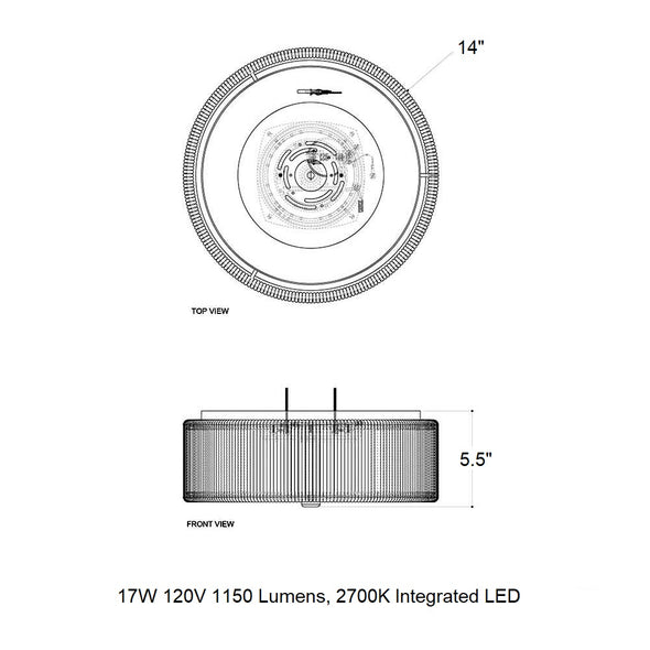 Tyrone LED Flush Mount