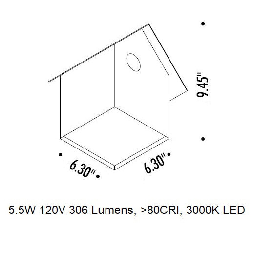 Imu Outdoor LED Wall Sconce