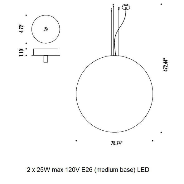 Moon Pendant Light