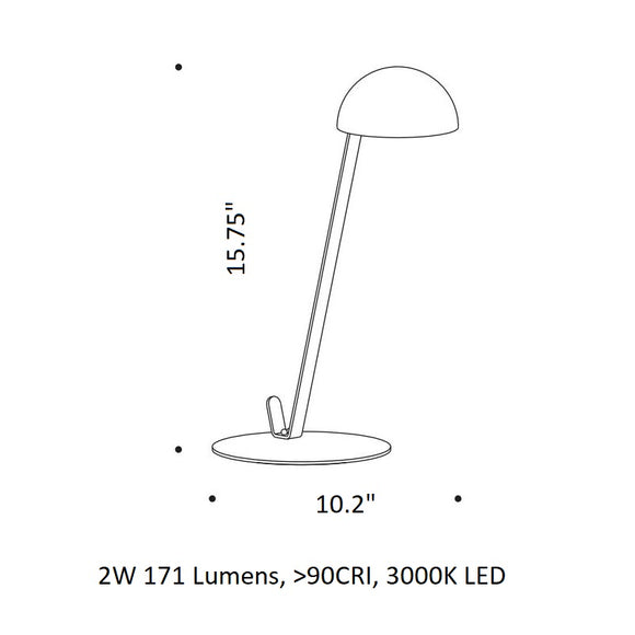 Post Prandium LED Portable Table Lamp