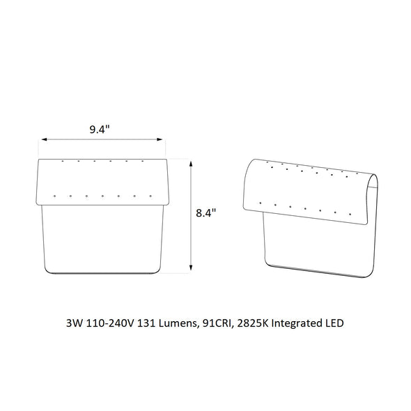 Biny Curve LED Wall Sconce