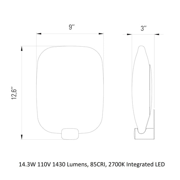 Light Me Tender Vertical LED Wall Sconce