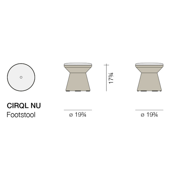 CIRQL NU Lounge Chair with Central Base