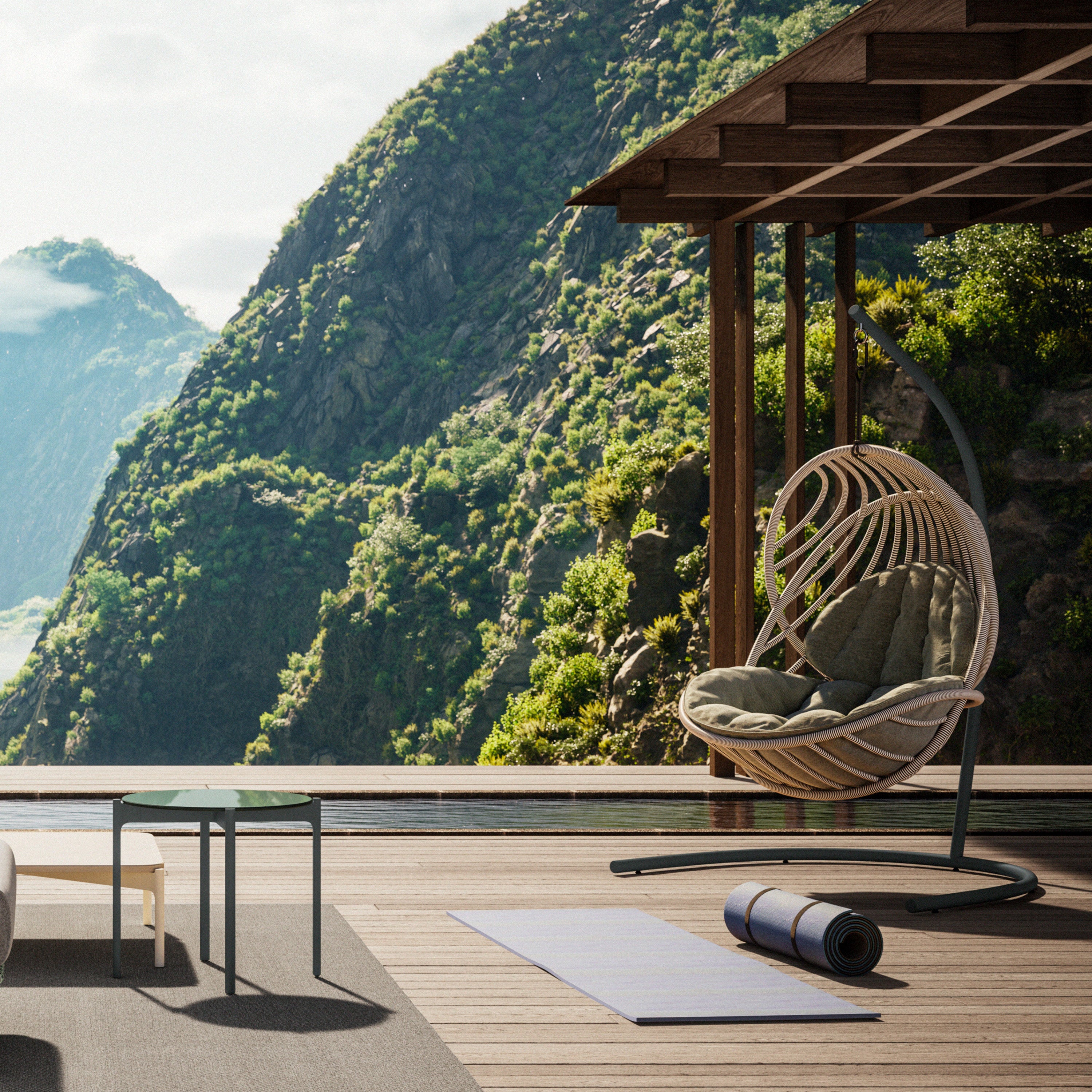 Furniture Dedon Swingrest Lounge Chair Dedon Swingrest Outdoor