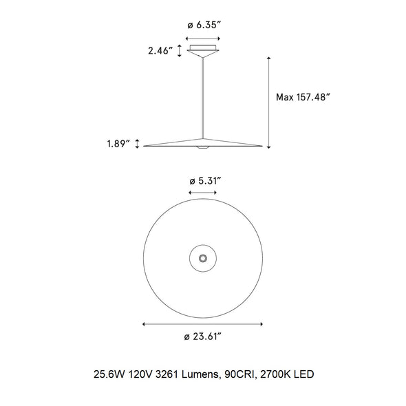 UFO LED Pendant Light