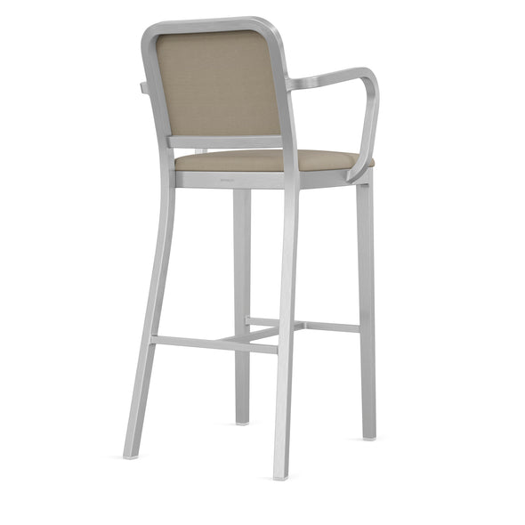 Navy Officer Bar and Counter Stool with Arms