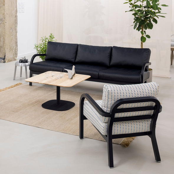 Navy Outdoor 3-Seater Sofa