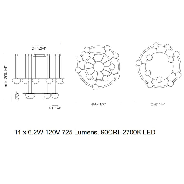 Circ Two Tier LED Pendant Light