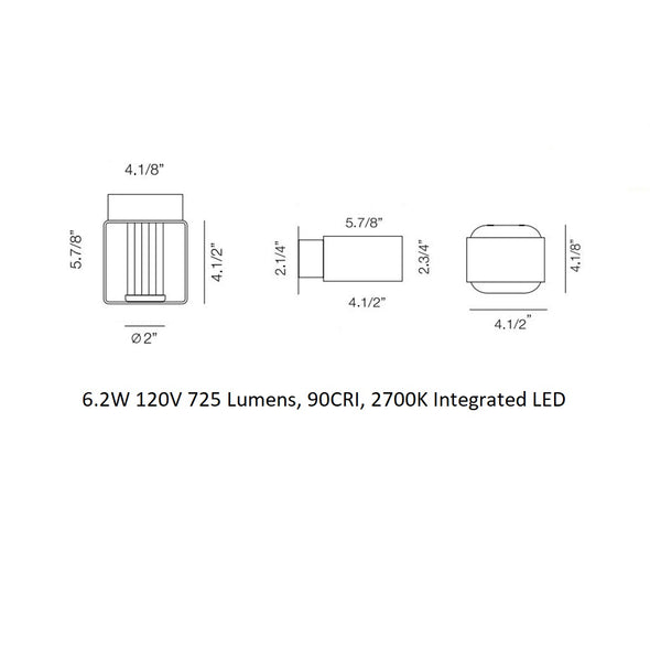 Frame Outdoor LED Wall Sconce