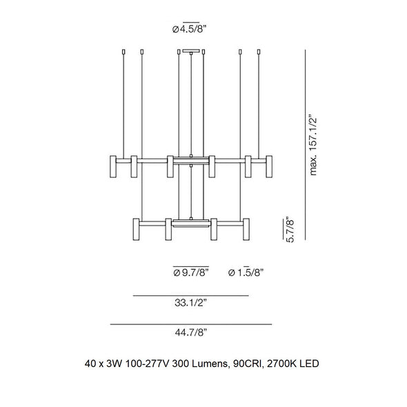 Laverd R11S.1S1M Round Pendant Light