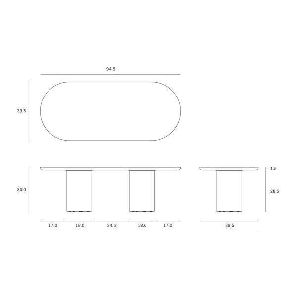 Elements Oval Dining Table