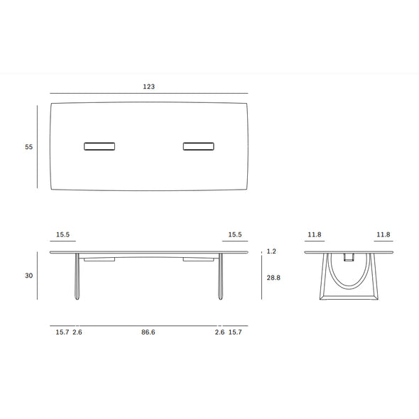 Geometric Conference Table