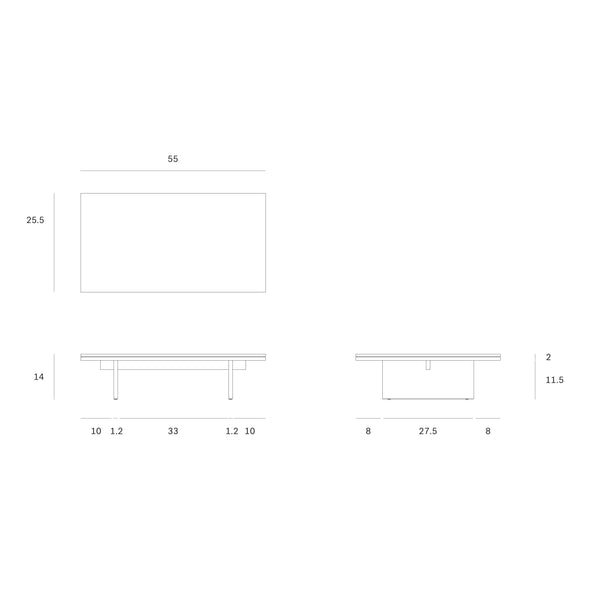 Grooves Coffee Table